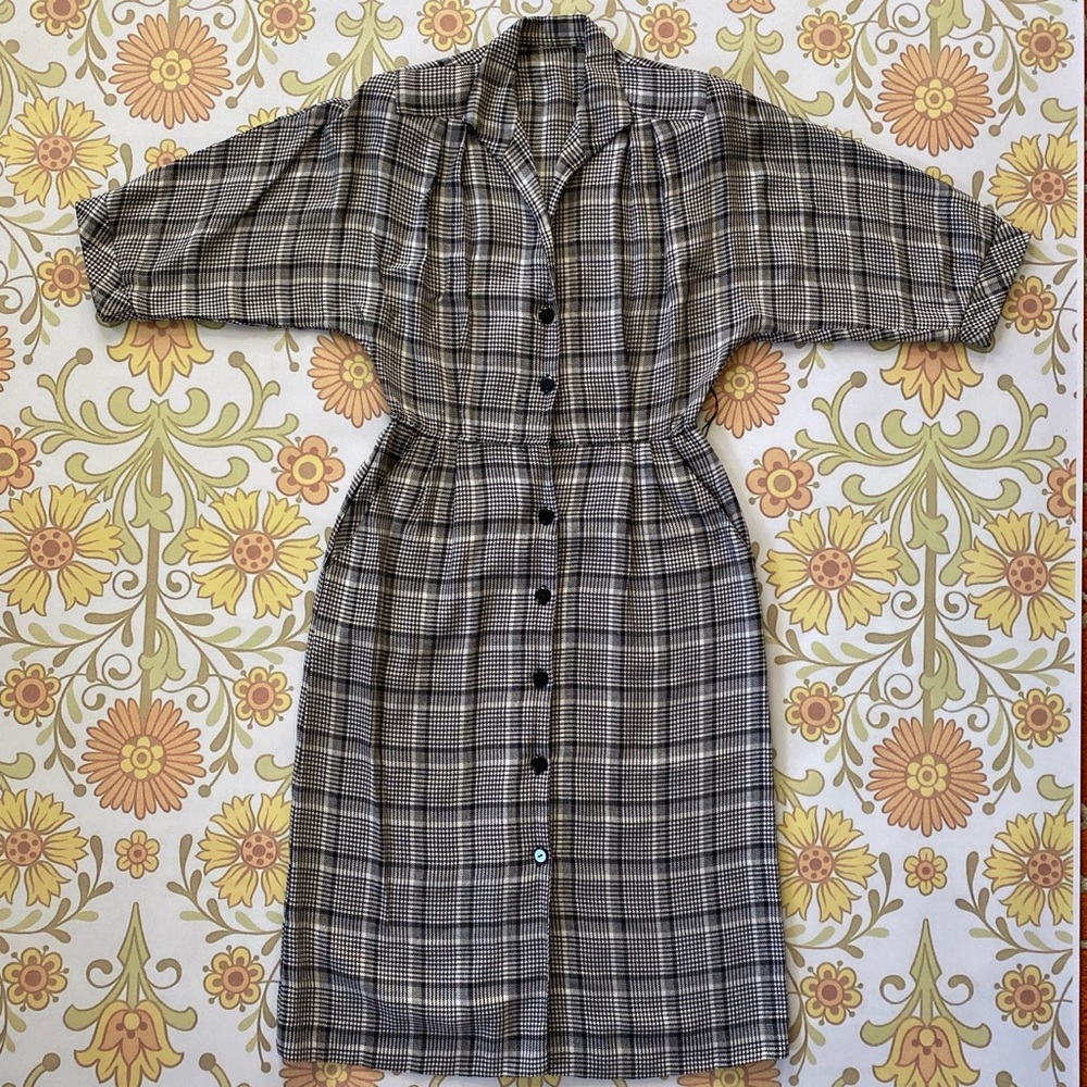 handmade vintage button front dress